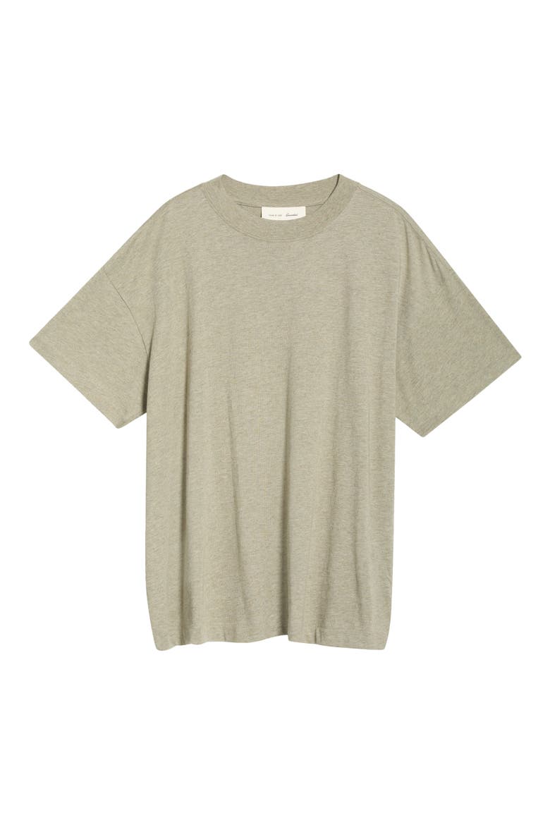Essential Cotton Blend T-Shirt, Alternate, color, SEAL HEATHER
