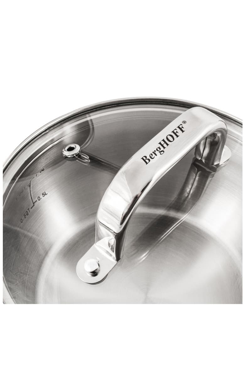 Stainless Steel Belly 3-Piece Cookware Set, Alternate, color, SILVER