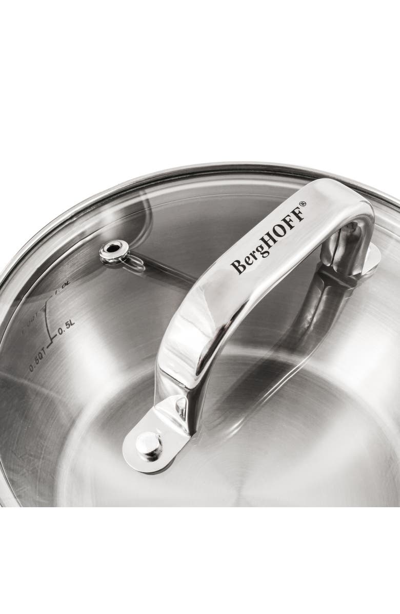 BergHOFF Stainless Steel Belly 3-Piece Cookware Set, Alternate, color, Silver