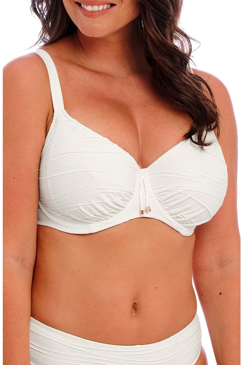 Beach Waves Underwire Bikini Top, Main, color, LINEN