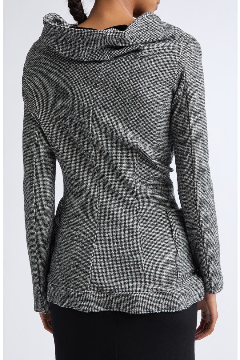 Twisted Wool Blend Jacket, Alternate, color, HOUNDSTOOTH