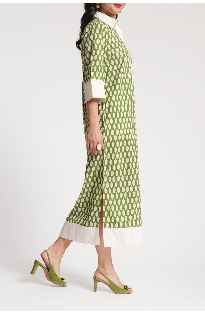 Frances Valentine Tracey Midi Dress Loop, Alternate, color, Green/Oyster