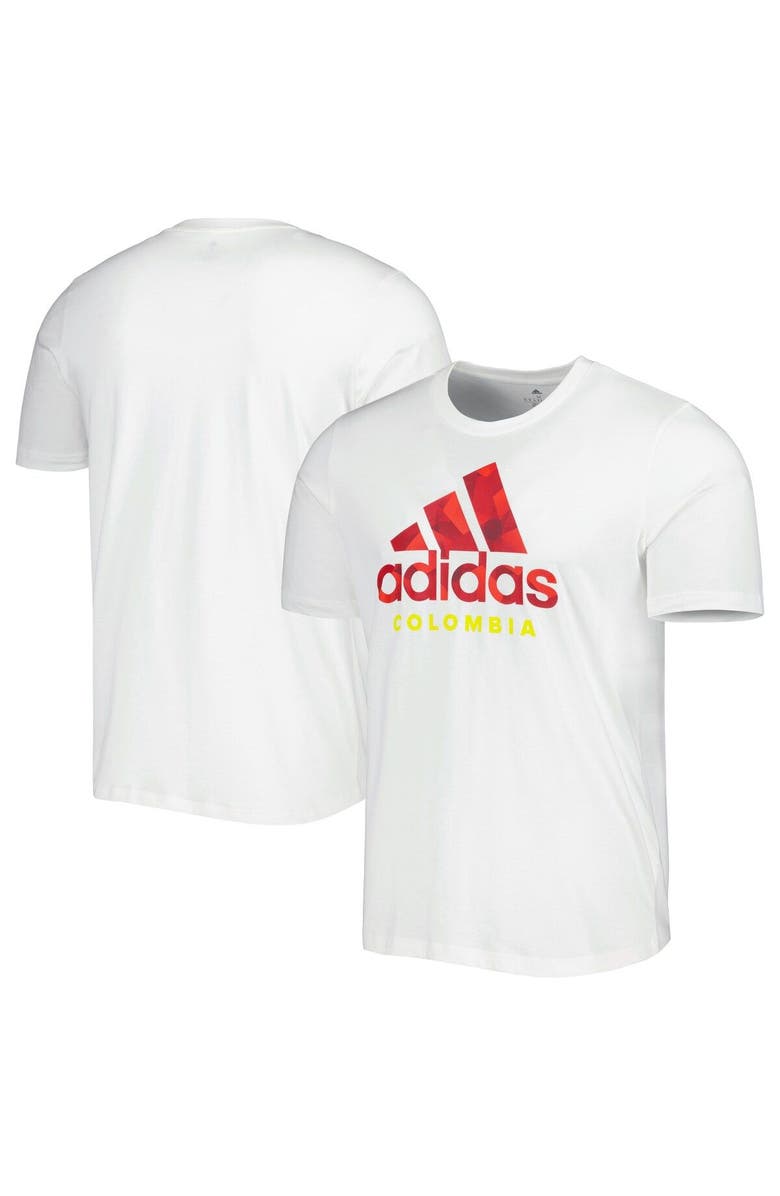 adidas Men's adidas White Colombia National Team DNA Graphic T-Shirt, Main, color, White
