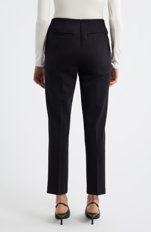 Liverpool Los Angeles Pintuck Pleat Front Slim Leg Pants In Black