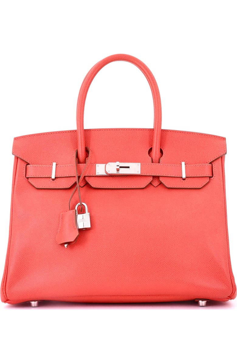 Pre-Owned Hermes Birkin Handbag Pink Epsom with Palladium Hardware 30, Main, color, Rose Jaipur