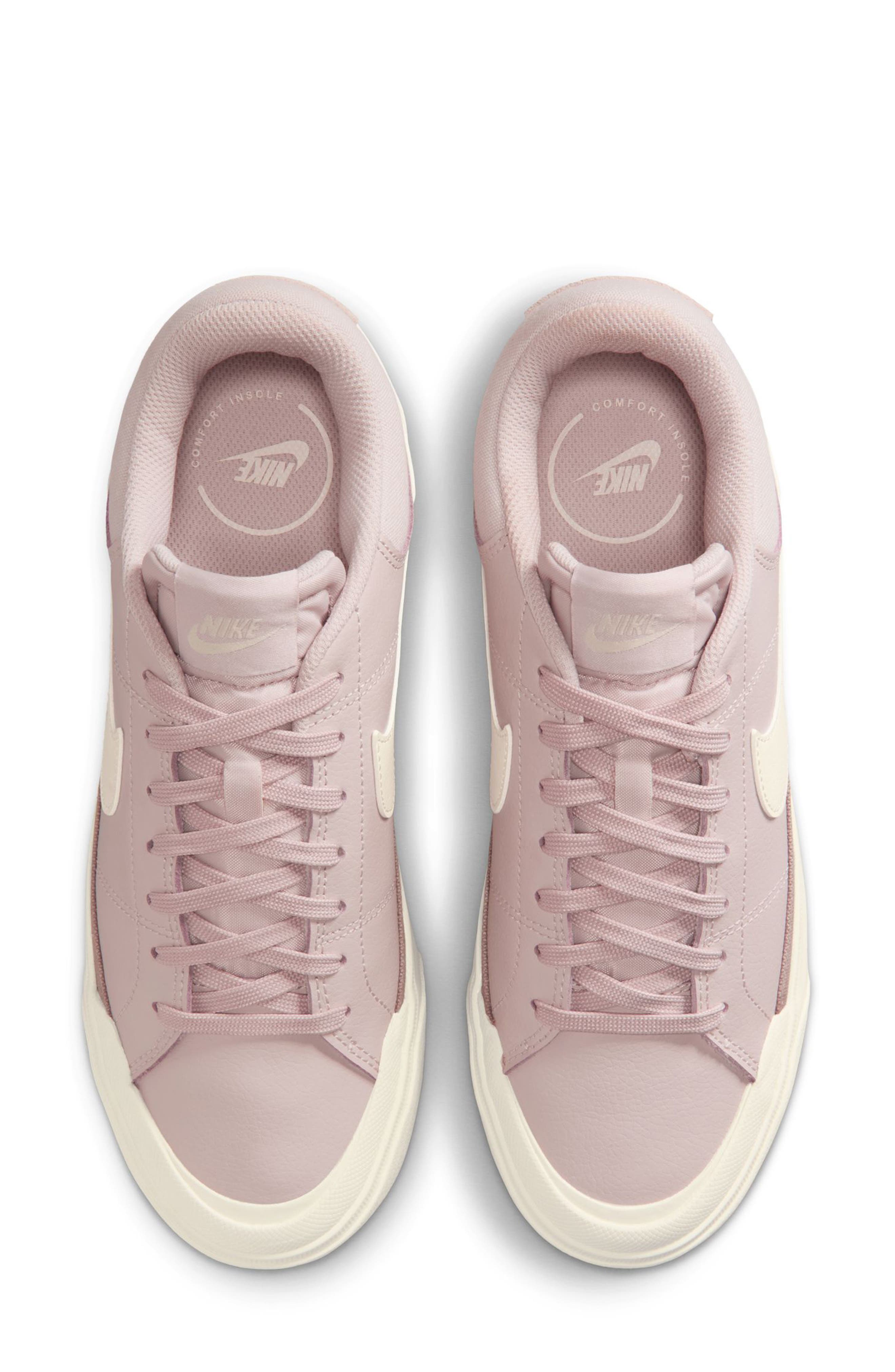 Court Legacy Lift Platform Sneaker, Alternate, color, DUST RED/ PALE IVORY/ MALT