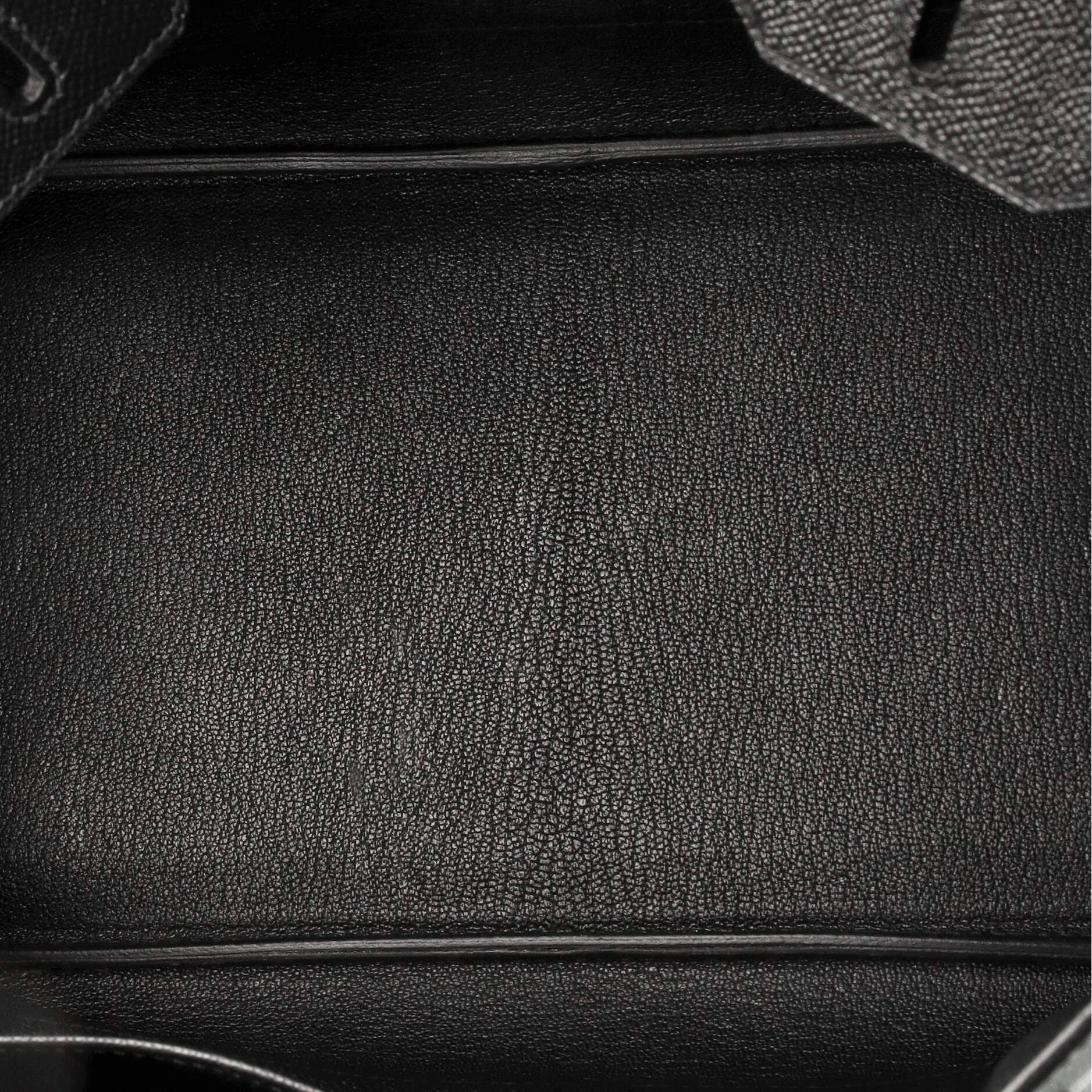 Pre-Owned Hermes Birkin Handbag Black Epsom with Palladium Hardware 30, Alternate, color, 