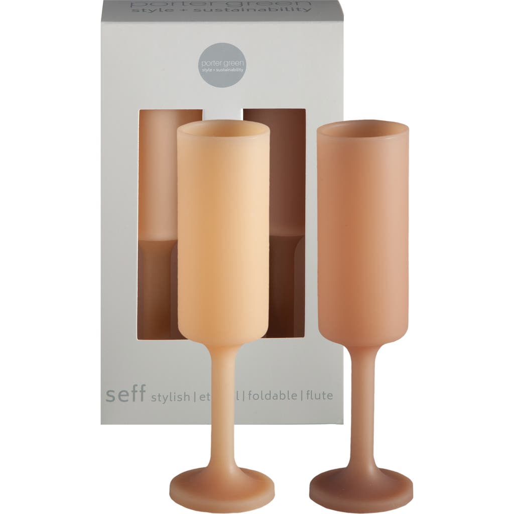 Porter Green Seff | Unbreakable Champagne Flutes In Brown