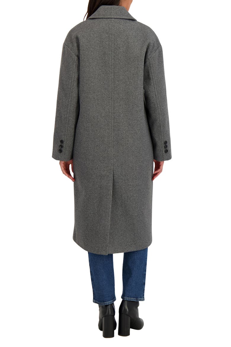 Double Breasted Coat, Alternate, color, CHARCOAL