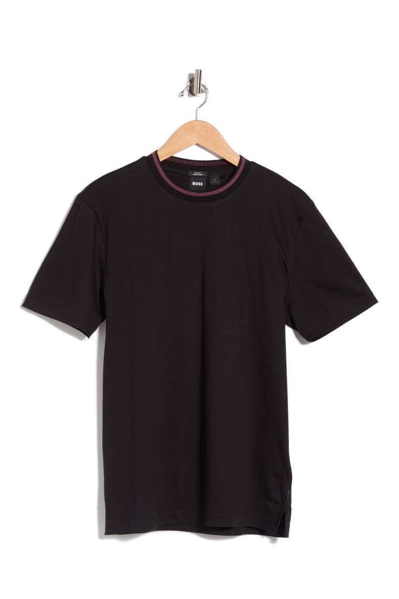Tessler Knit T-Shirt, Main, color, BLACK