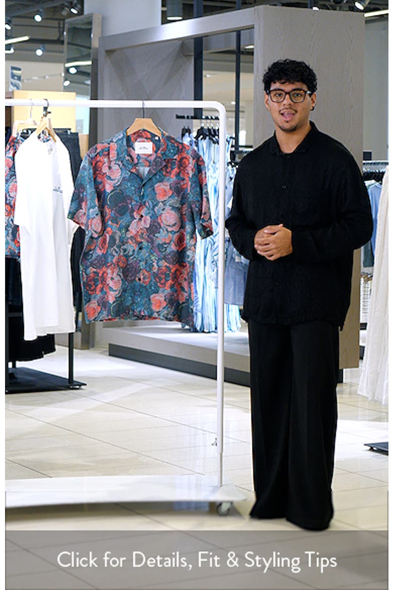 Bouquet Floral Jacquard Camp Shirt video