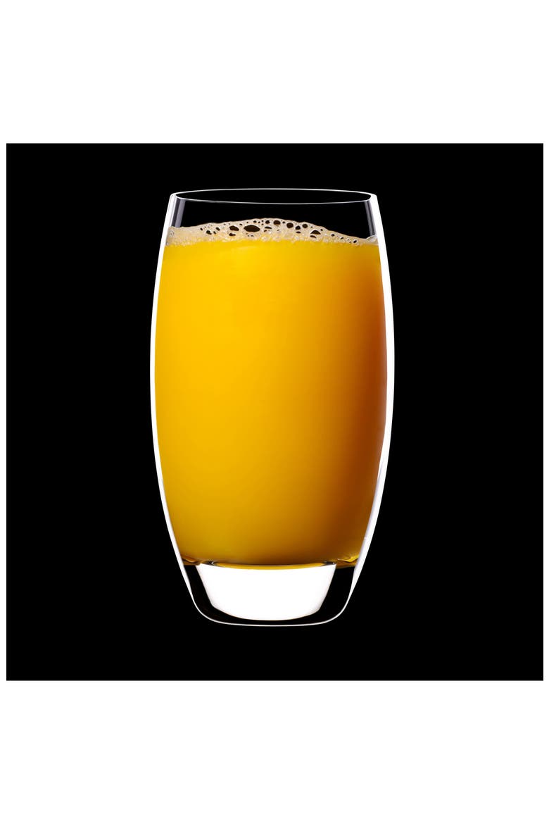 Crescendo 20 oz. Beverage/Tumbler Glasses, Set of 4, Alternate, color, CLEAR