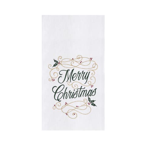 Merry Christmas Swirl Towel