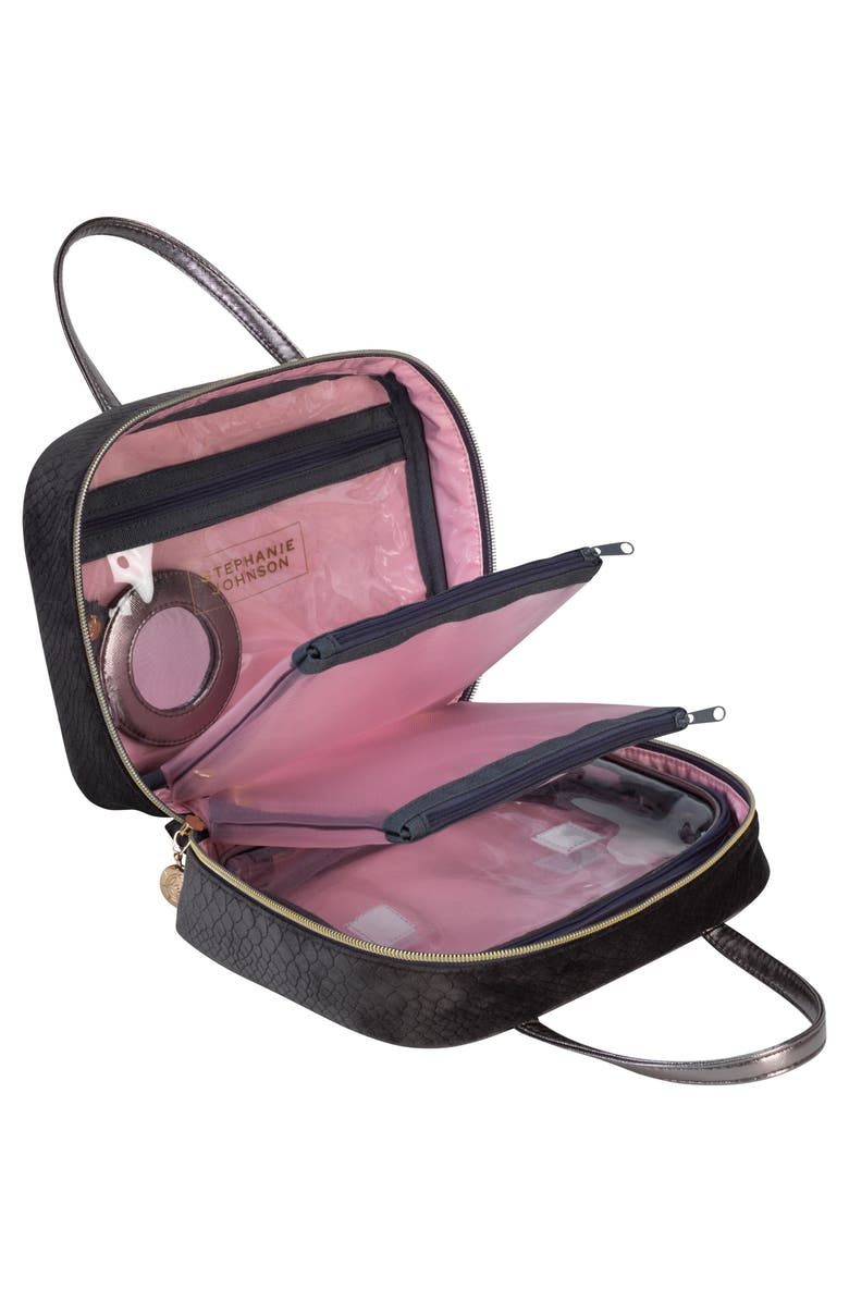 Stephanie Johnson Marais Mink ML Traveler Cosmetics Case, Alternate, color,