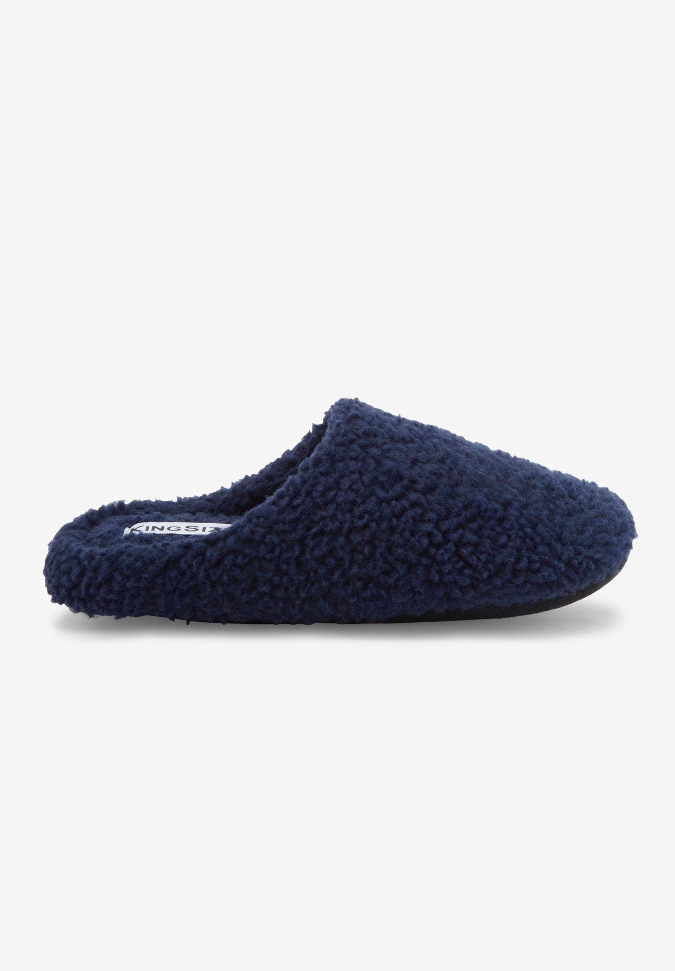 KingSize Fleece Slippers, Alternate, color, Black