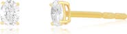 EF Collection Oval Diamond Stud Earrings