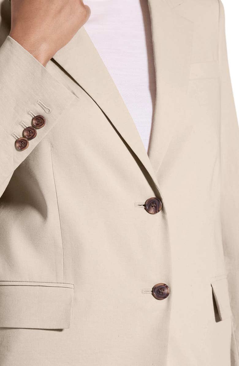 Theory Linen Blend Blazer, Alternate, color, Straw