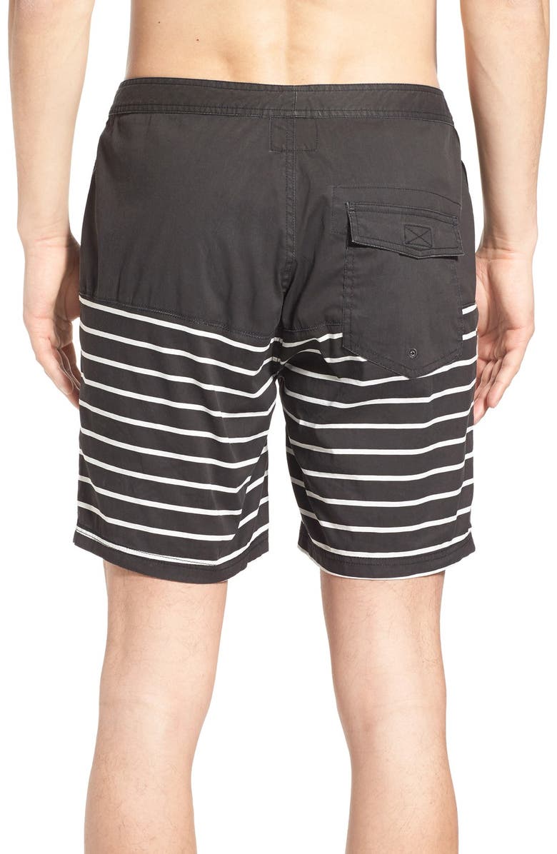Barney Cools 'Tide 17' Floral Print Drawstring Board Shorts, Alternate, color, 