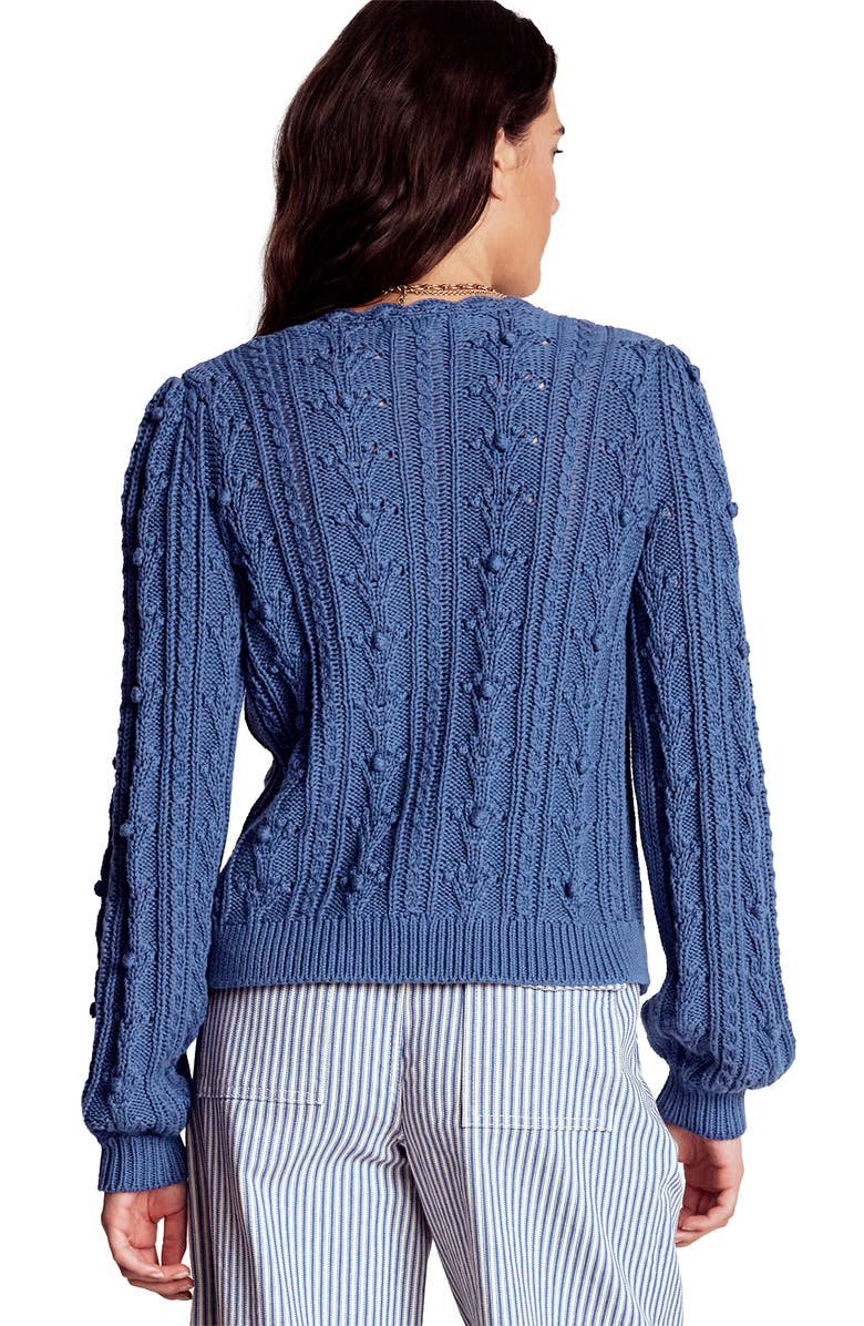 Boden Bobble Cotton Cardigan, Alternate, color, Denim Blue