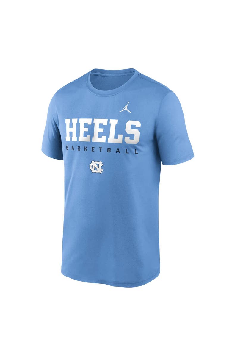 Jordan Brand Men
s Jordan Brand Carolina Blue North Carolina Tar Heels 2025 Courtside Basketball Legend Dri-FIT T-Shirt, Alternate, color, Light Blue