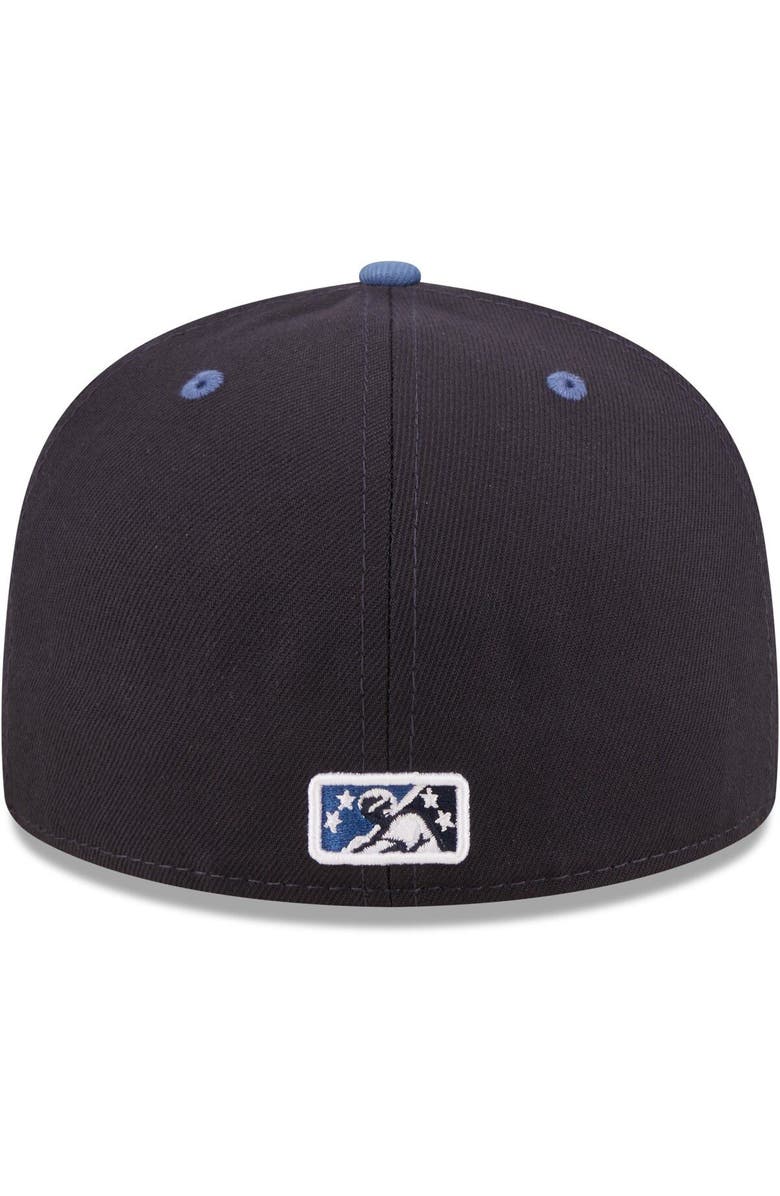 New Era Men's New Era Navy Asheville Tourists Authentic Collection 59FIFTY Fitted Hat, Alternate, color, Navy
