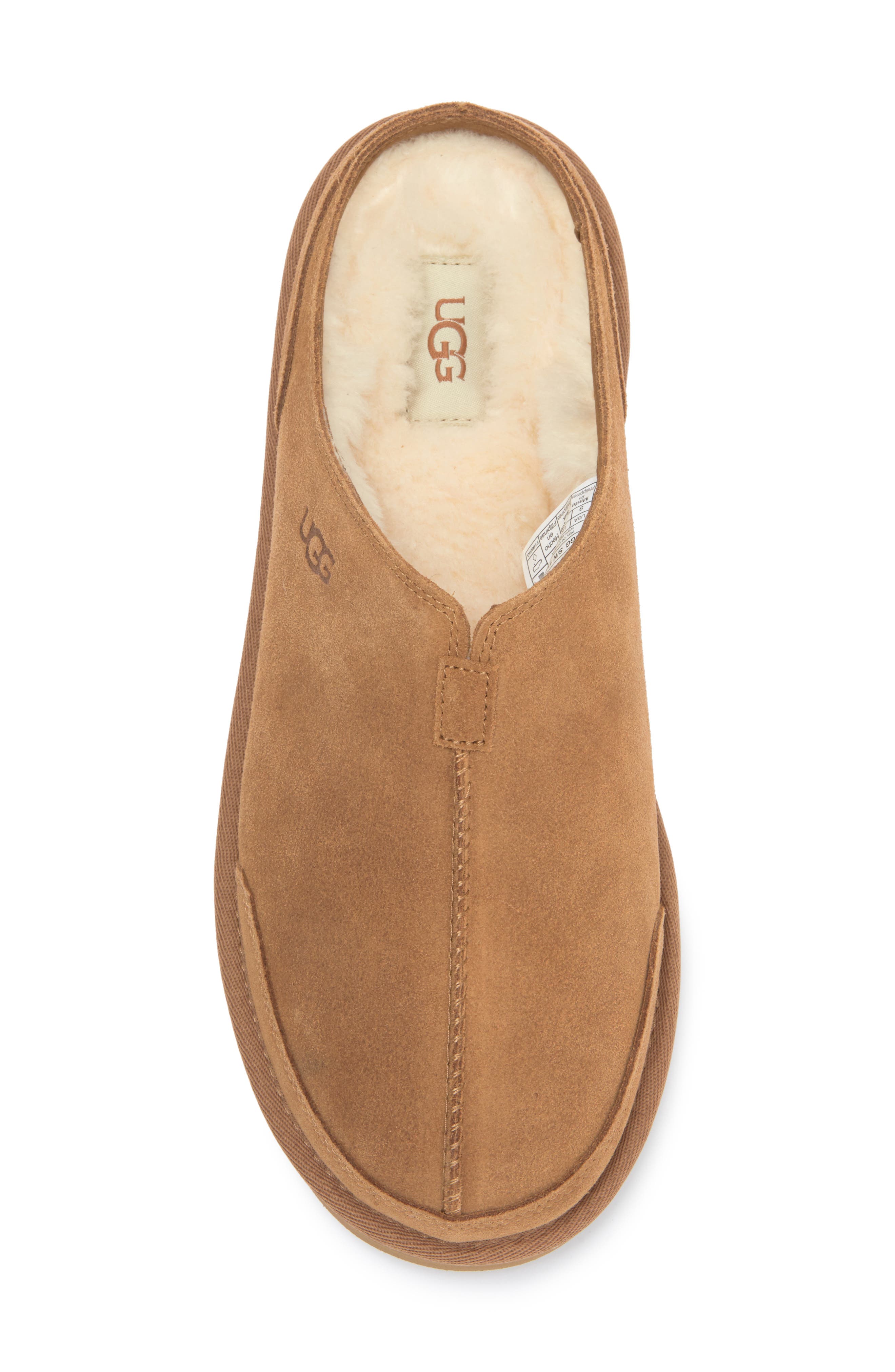 UGG<sup>®</sup> Marcman Wool Blend Lining Slipper, Alternate, color, Chestnut