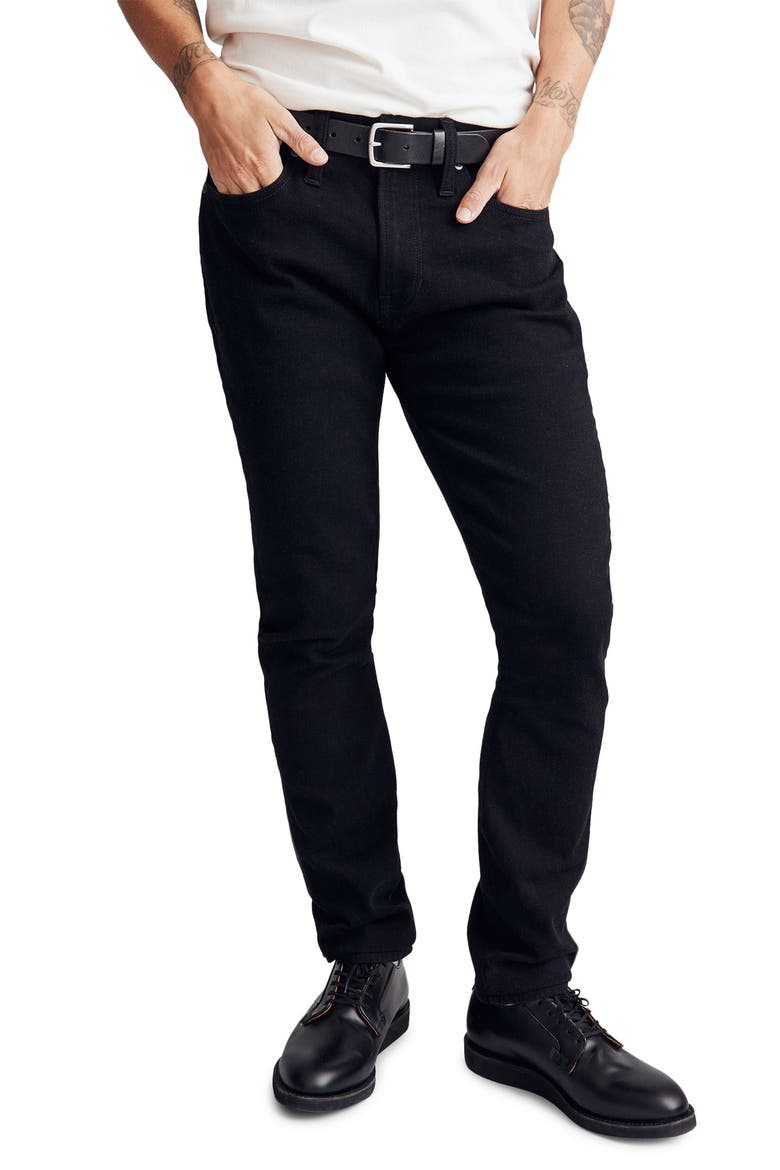 Athletic Slim Jeans, Main, color, BLACK