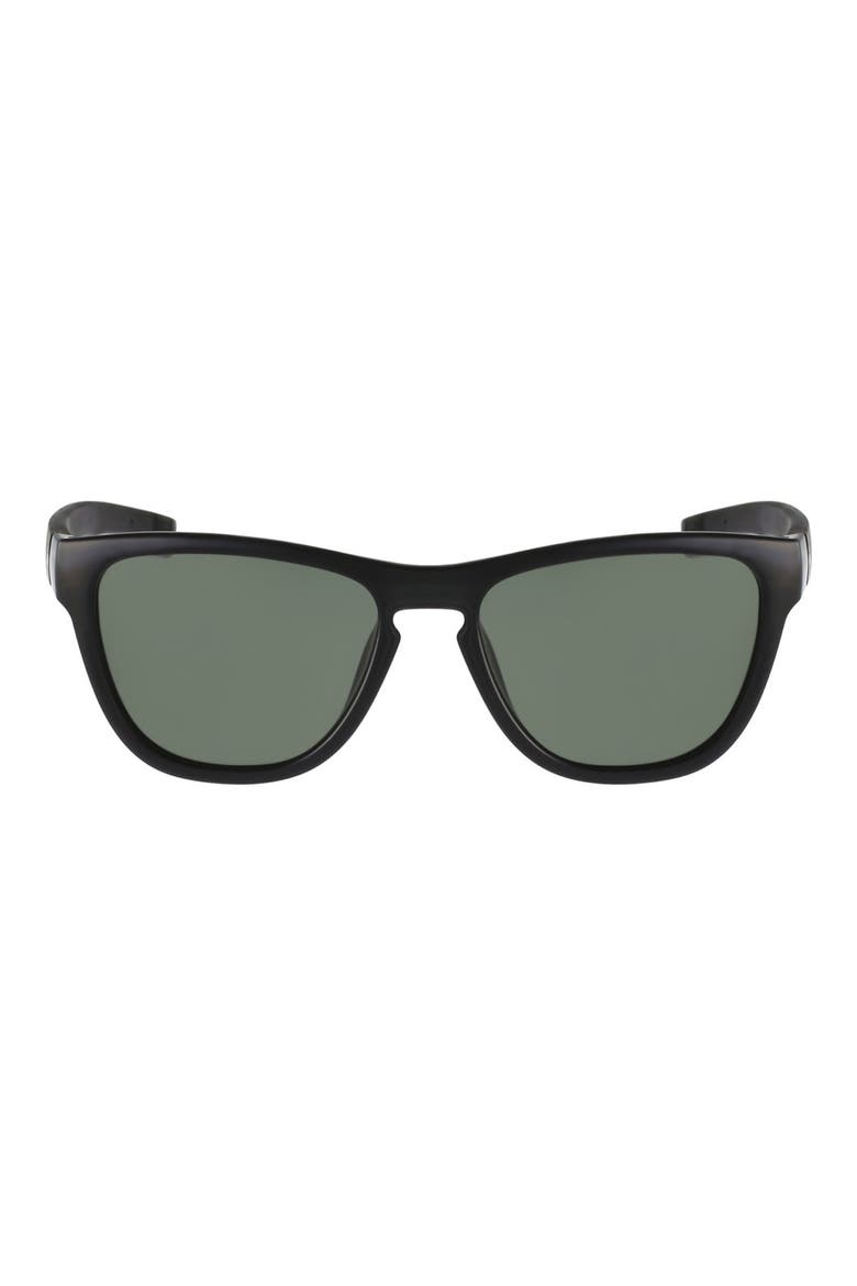 54mm Square Sunglasses, Main, color, BLACK
