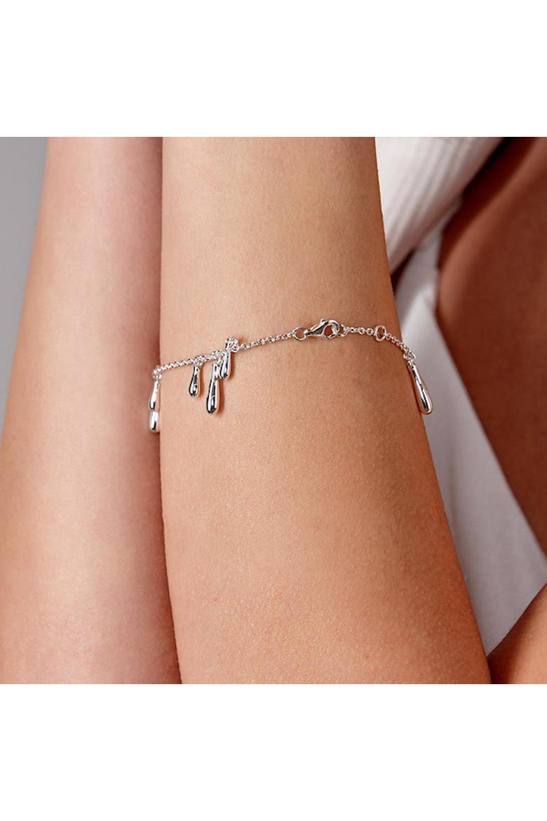Cluster Bracelet, Alternate, color, Sterling Silver
