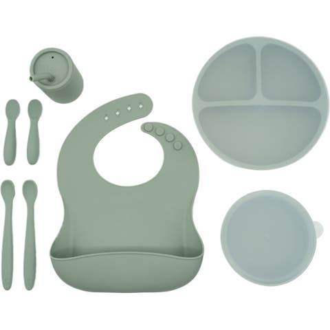 Silicone Baby Feeding Set, Develops Self Feeding Skills, BPA-Free, 8-Piece