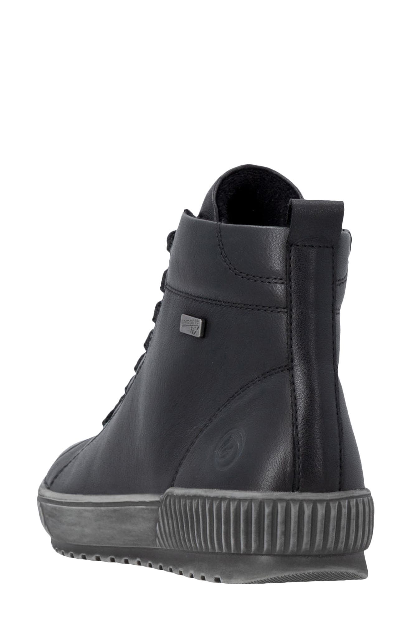 Maditta 82 Leather High Top Sneaker, Alternate, color, BLACK