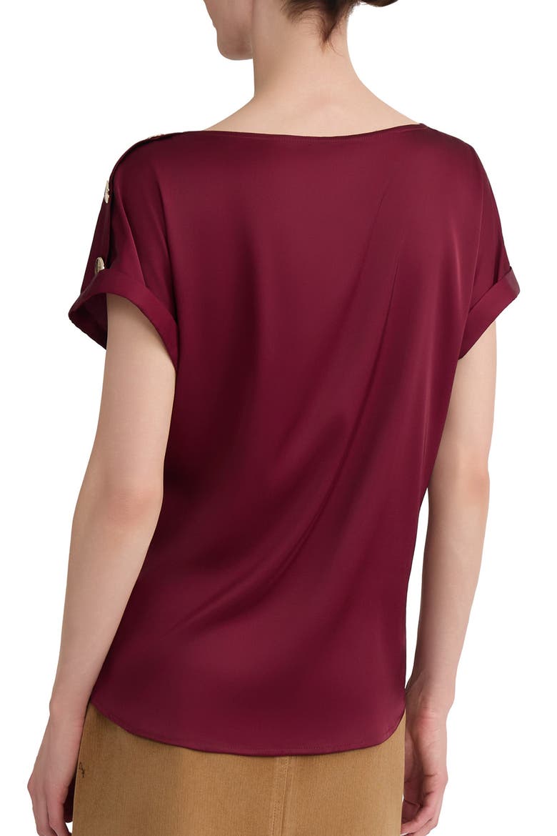 Shoulder Button Detail Top, Alternate, color, CLASSIC WINE