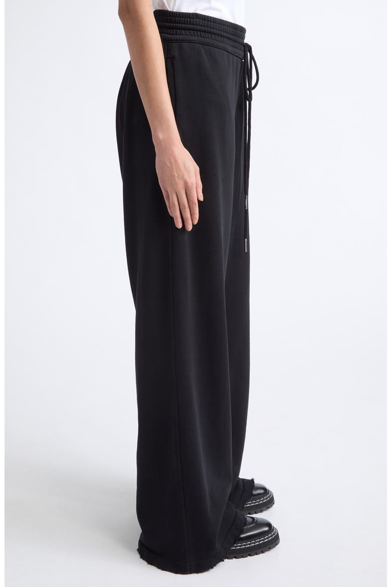 Lewis Wide Leg Sweatpants, Alternate, color, BLACK