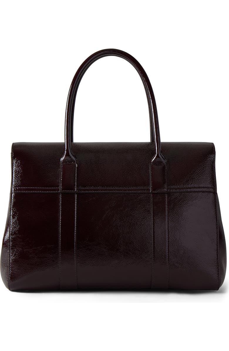 Mulberry Bayswater Patent Leather Handbag, Alternate, color, Deep Aubergine