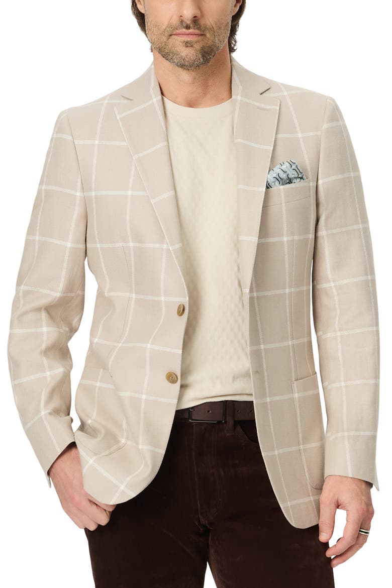 Padley Windowpane Sportcoat, Alternate, color, OATMEAL