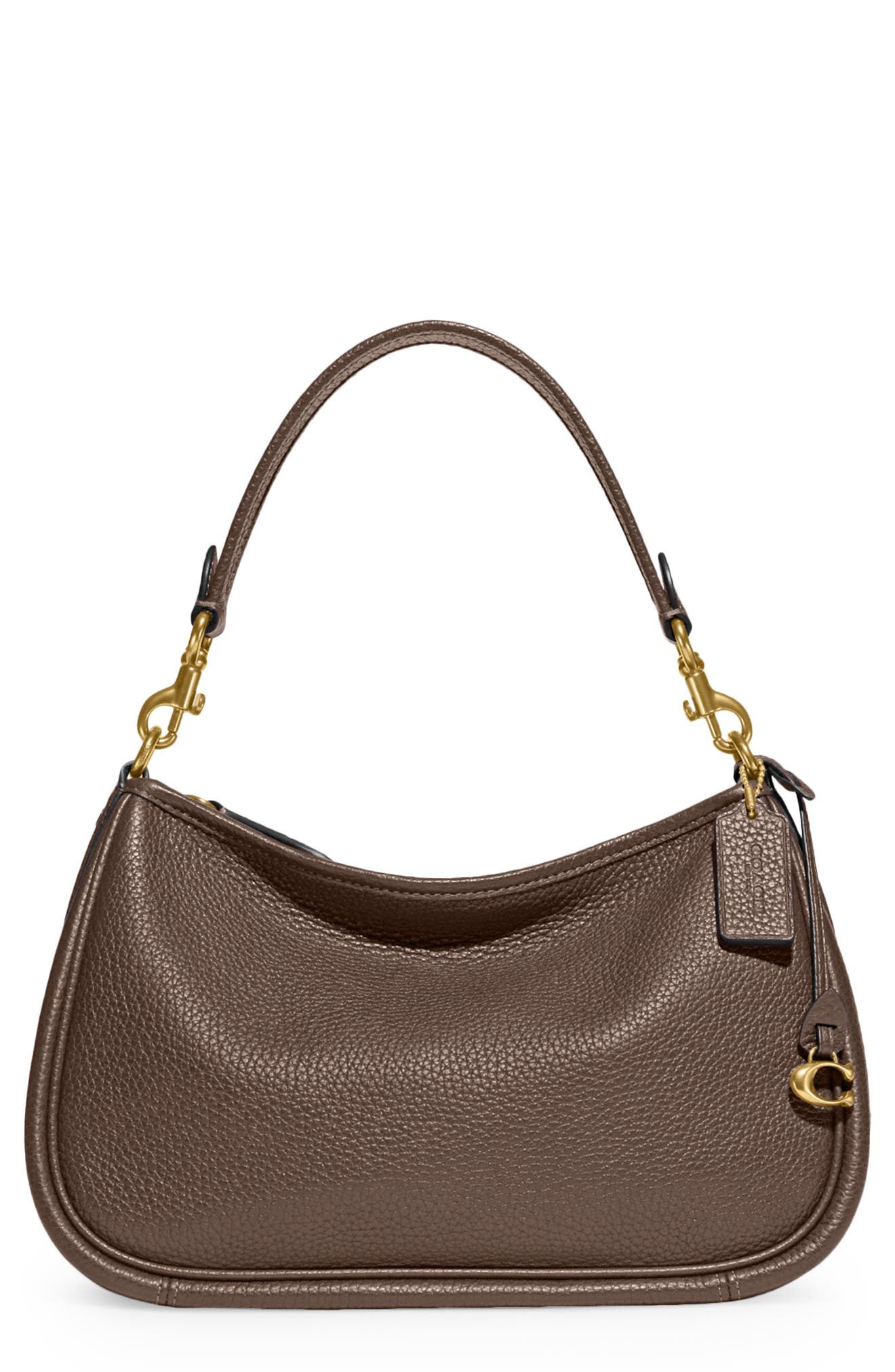COACH Cary Soft Pebbled Leather Crossbody Bag, Main, color, B4/Dark Stone
