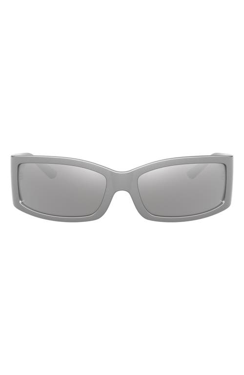 Dolce & Gabbana Dolce&gabbana 61mm Polarized Rectangular Sunglasses In Neutral