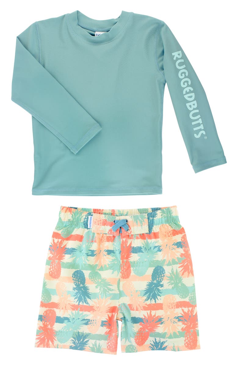 RuggedButts Marine Two-Piece Rashguard Swimsuit, Alternate, color,