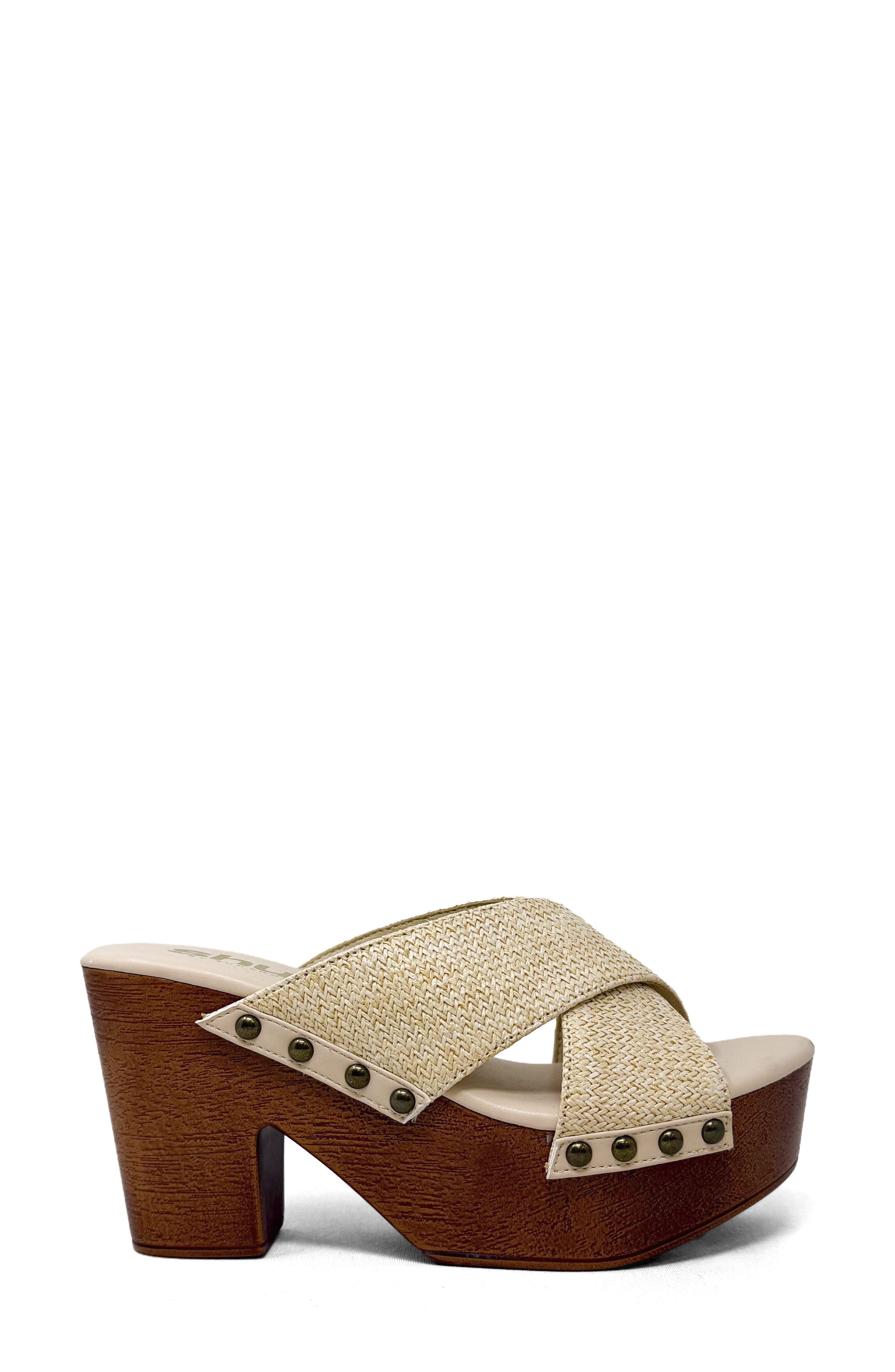Ivanna Platform Slide Sandal, Alternate, color, NATURAL WOVEN