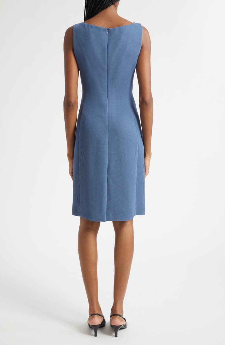 Emporio Armani Waffle Stitch Sleeveless Dress, Alternate, color, Solid Blue Navy