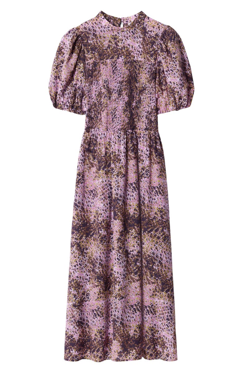 & Other Stories Smocked Bodice Midi Dress, Alternate, color, 