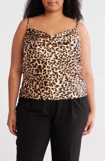 Leopard Print Satin Camisole