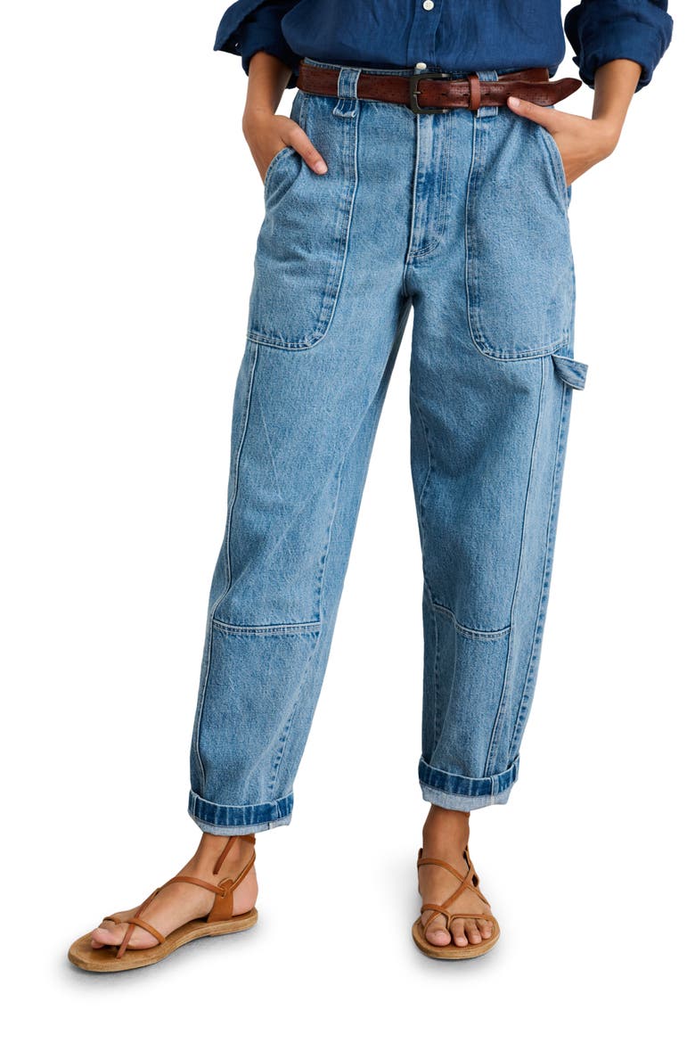 Phoebe Straight Leg Cargo Jeans, Main, color, VINTAGE WASH