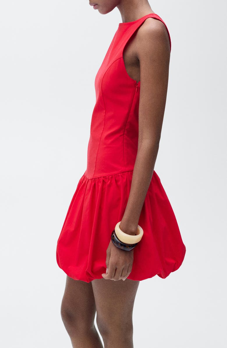MANGO Bubble Hem Minidress, Alternate, color,