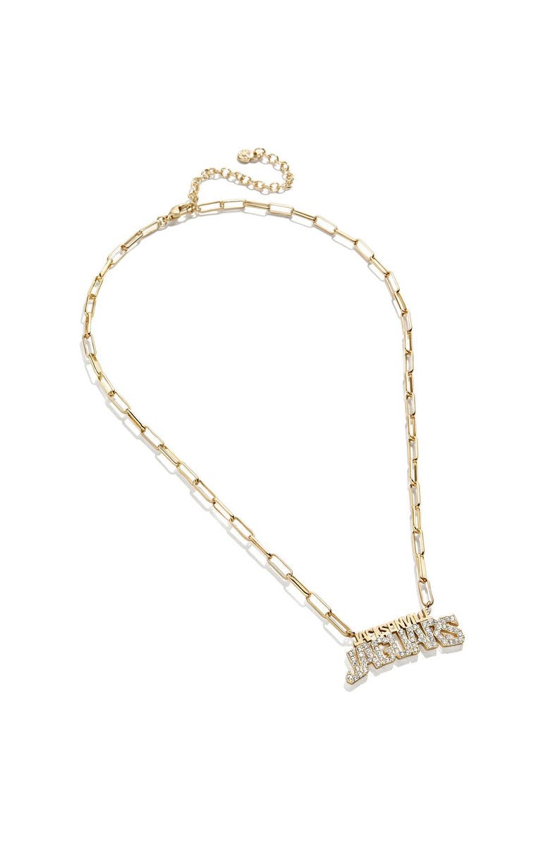 BaubleBar Women's Jacksonville Jaguars Paperclip Chain Necklace, Alternate, color,