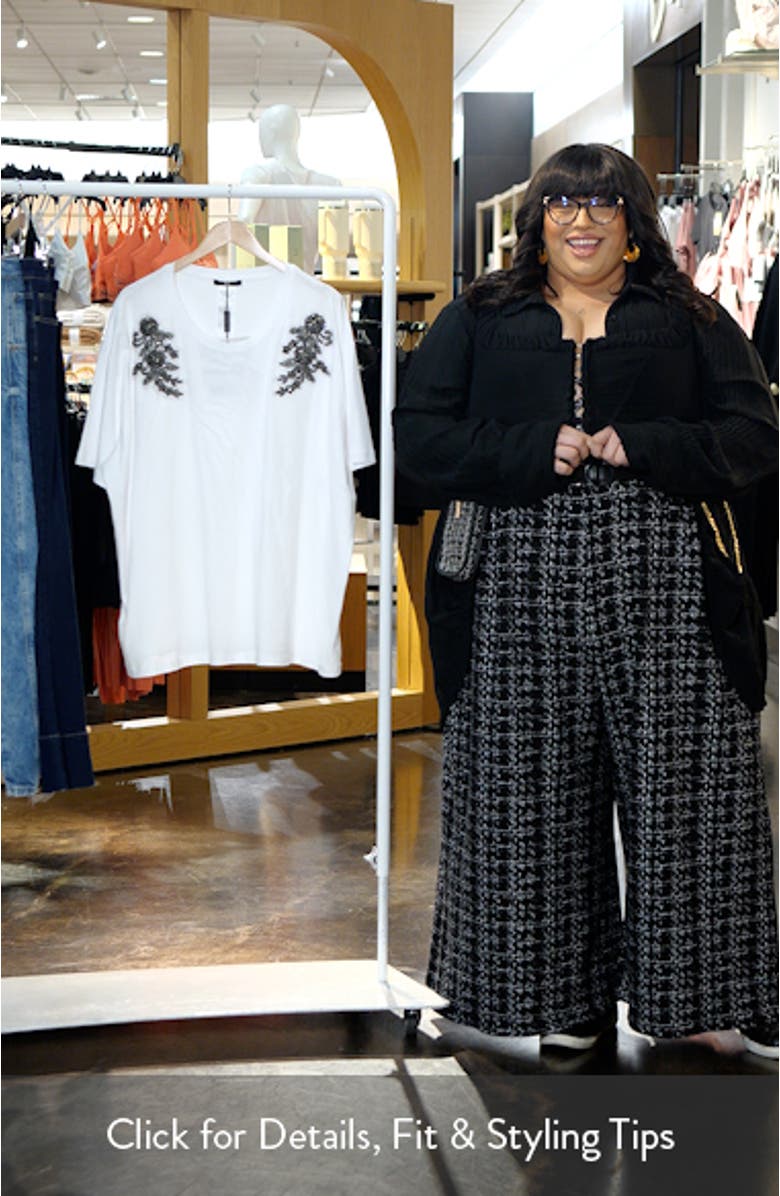 Perak Faux Gem Embellished Cotton T-Shirt, sales video thumbnail