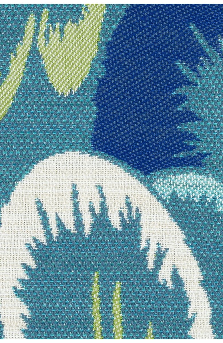 Elaine Smith Floral Wave Jacquard Indoor
Outdoor Woven Accent Pillow, Alternate, color, Multi