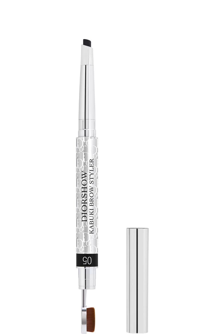 'Diorshow Kabuki Brow Styler Pencil & Brush, Main, color, 005 BLACK