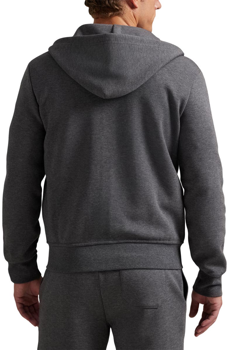 Polo Ralph Lauren Double Knit Zip-Up Hoodie, Alternate, color, Barclay Heather