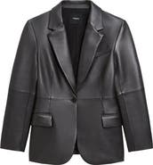 Theory Lynnia Leather Blazer